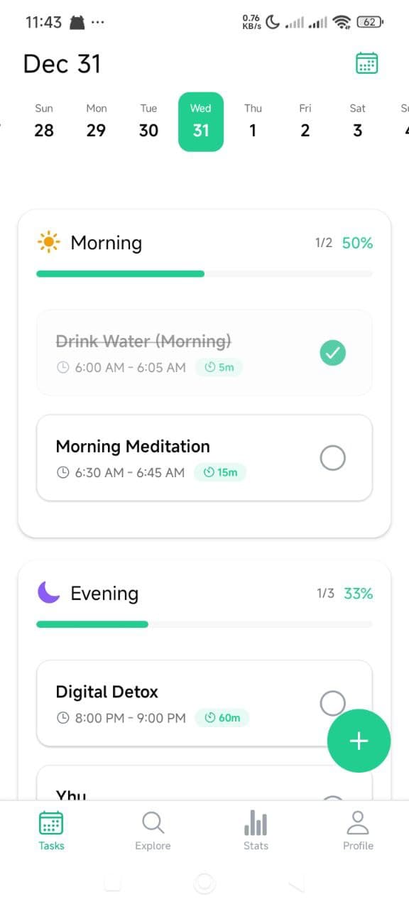My Day App Interface